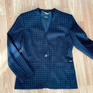 Navy/White Dot DKNY Blazer - Part of Full Suit!